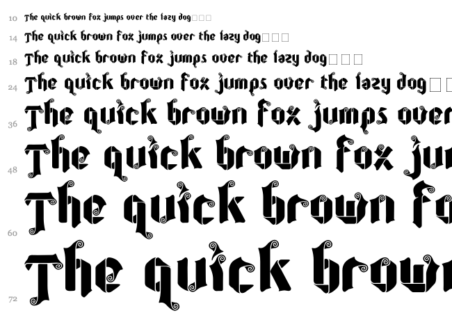 Coolin Cheer font waterfall